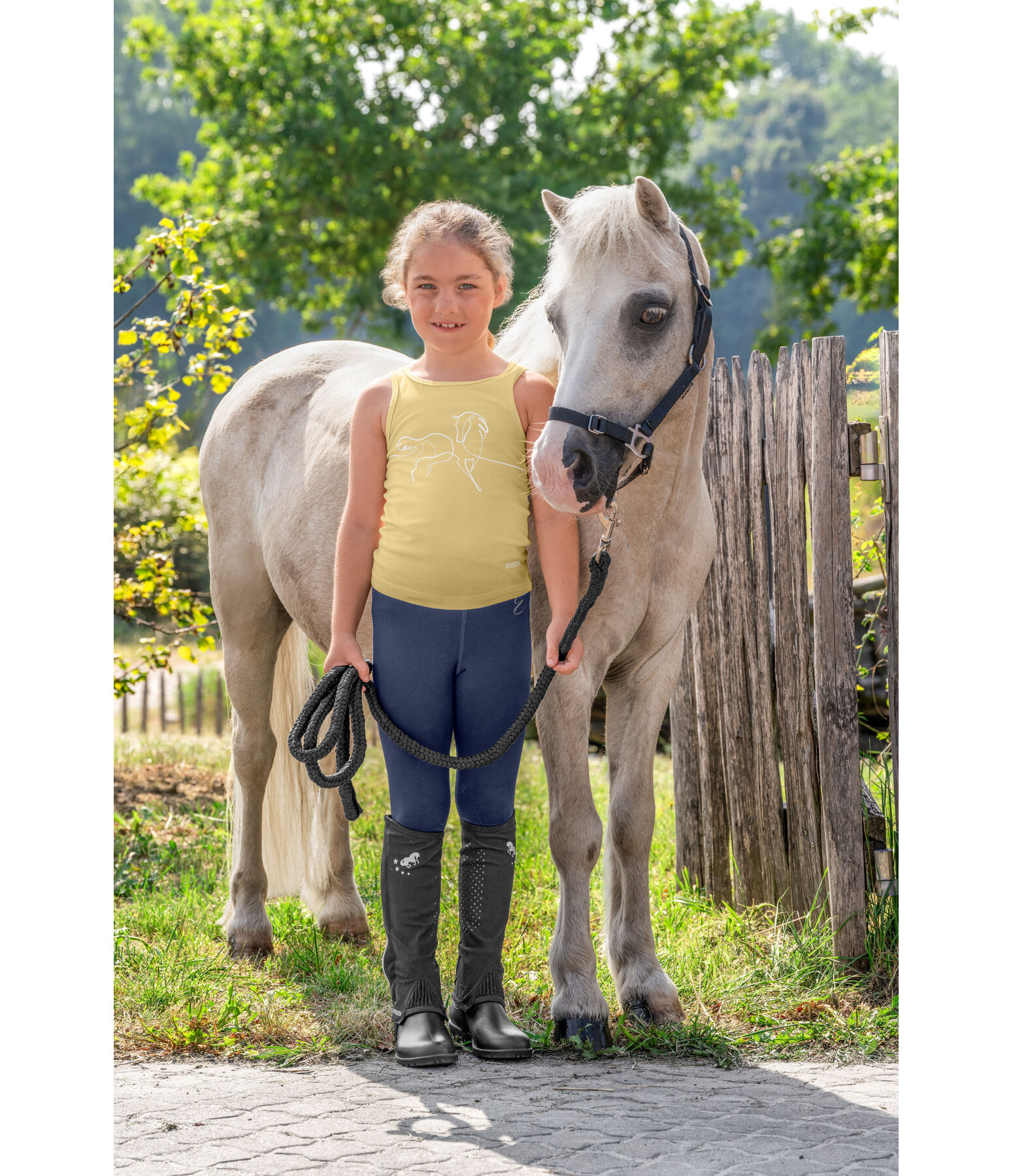 Legging d'�quitation avec basanes grip enfant  Beginner