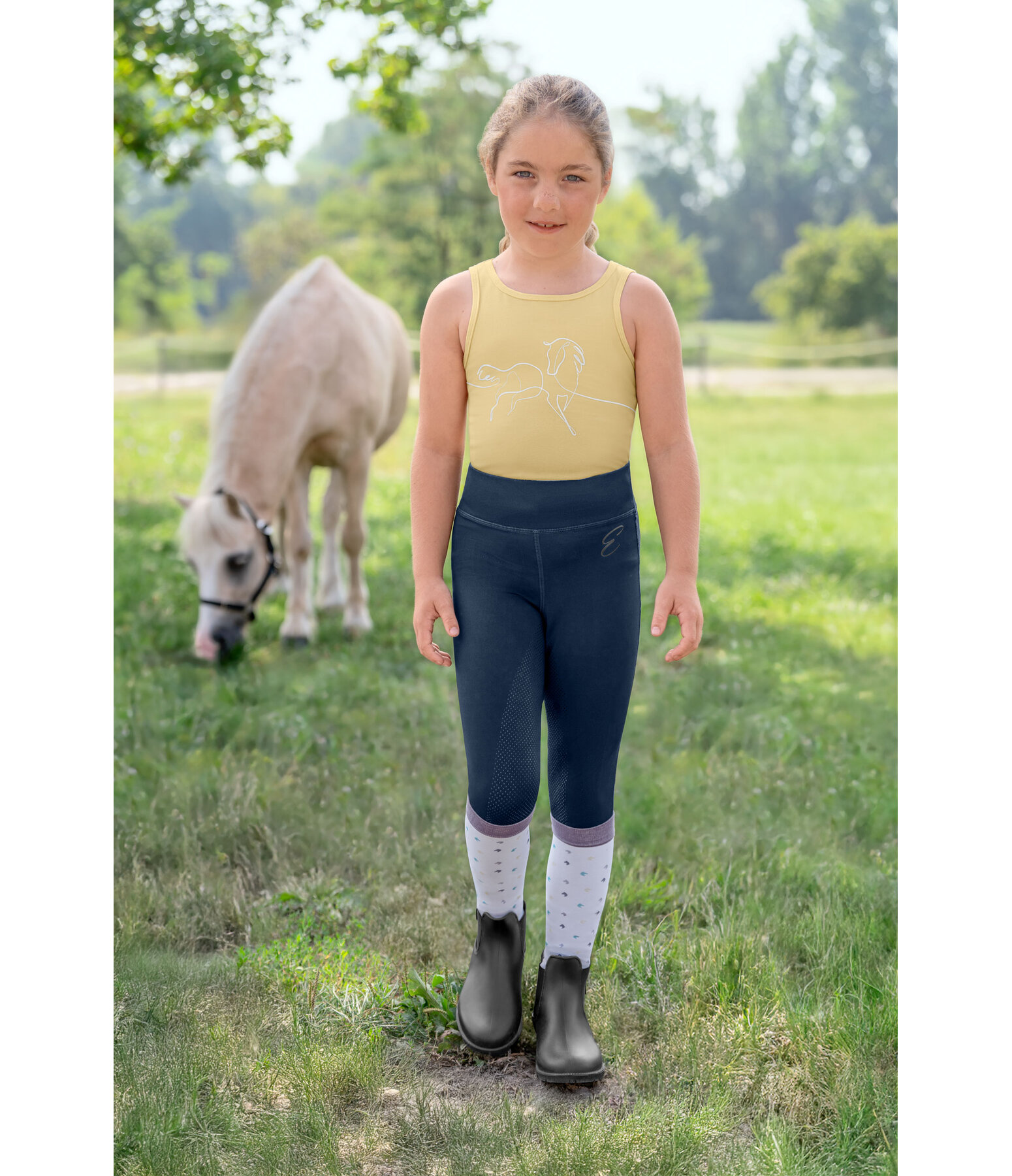 Legging d'�quitation avec fond int�gral grip enfant  Beginner