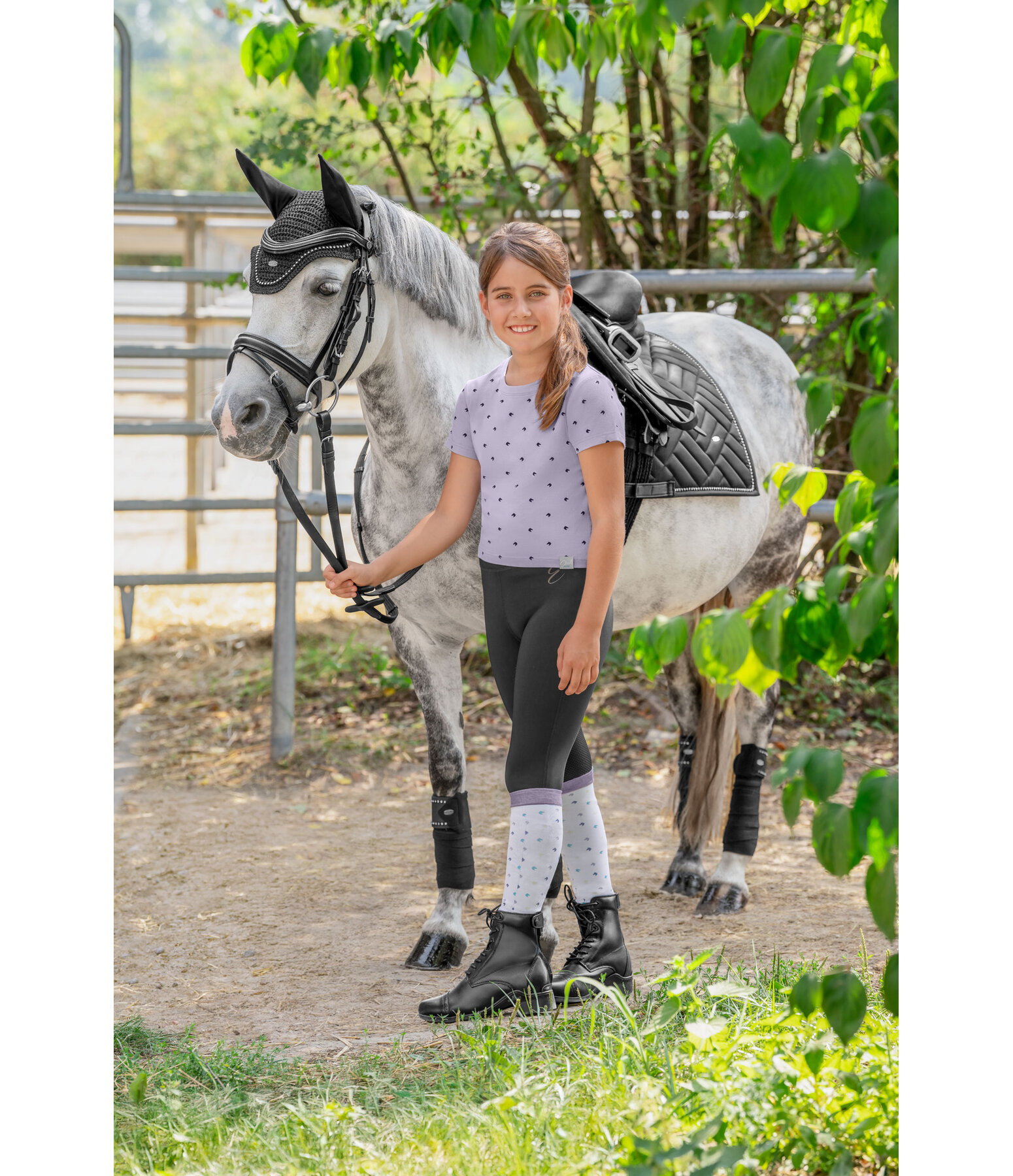 Legging d'�quitation avec fond int�gral grip enfant  Beginner