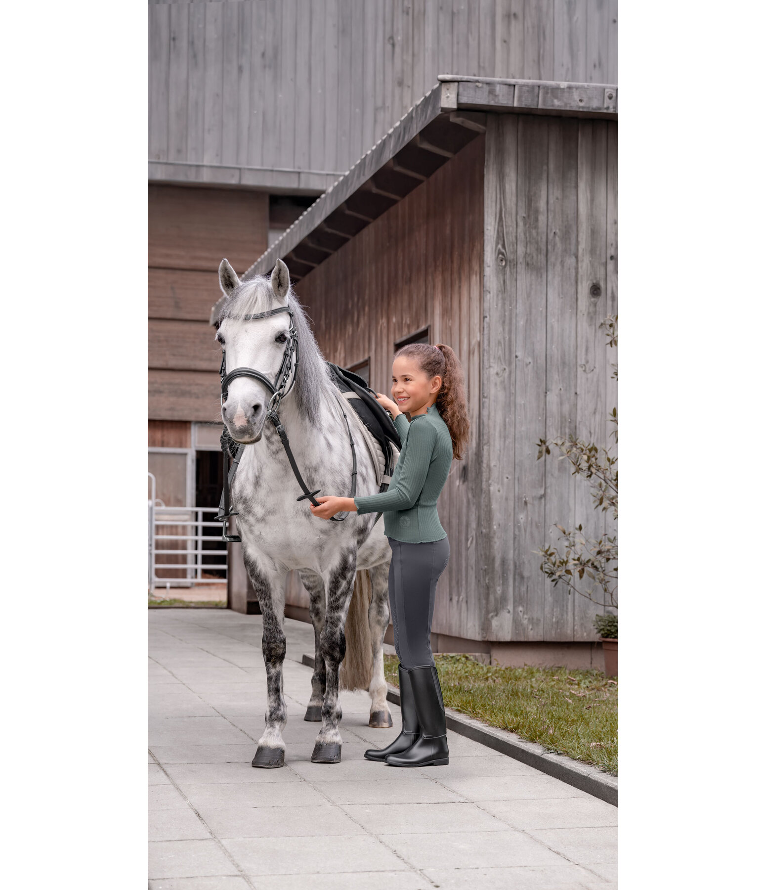 Leggings d'�quitation thermique � fond int�gral pour enfant  Elina