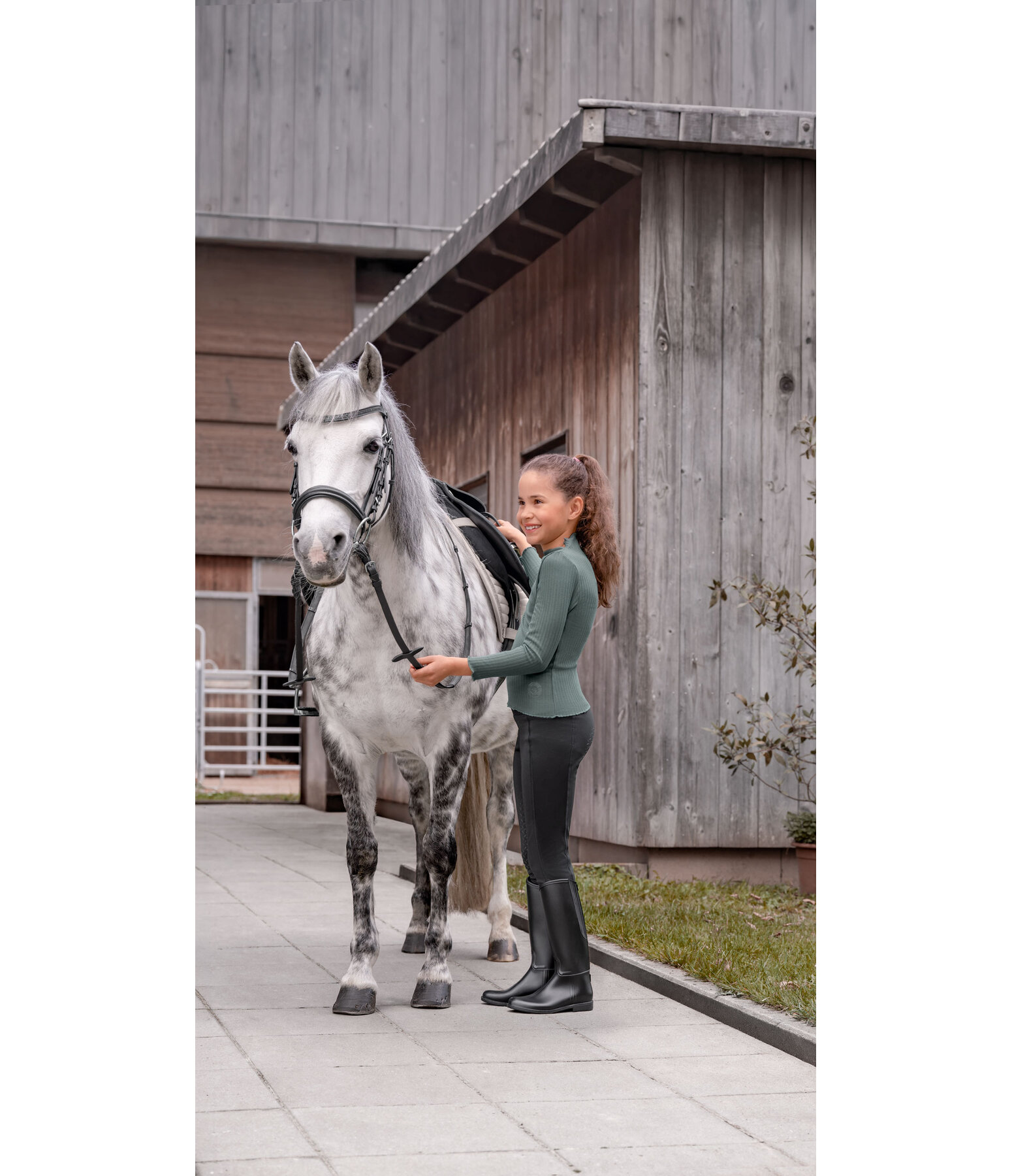 Leggings d'�quitation thermique � fond int�gral pour enfant  Elina