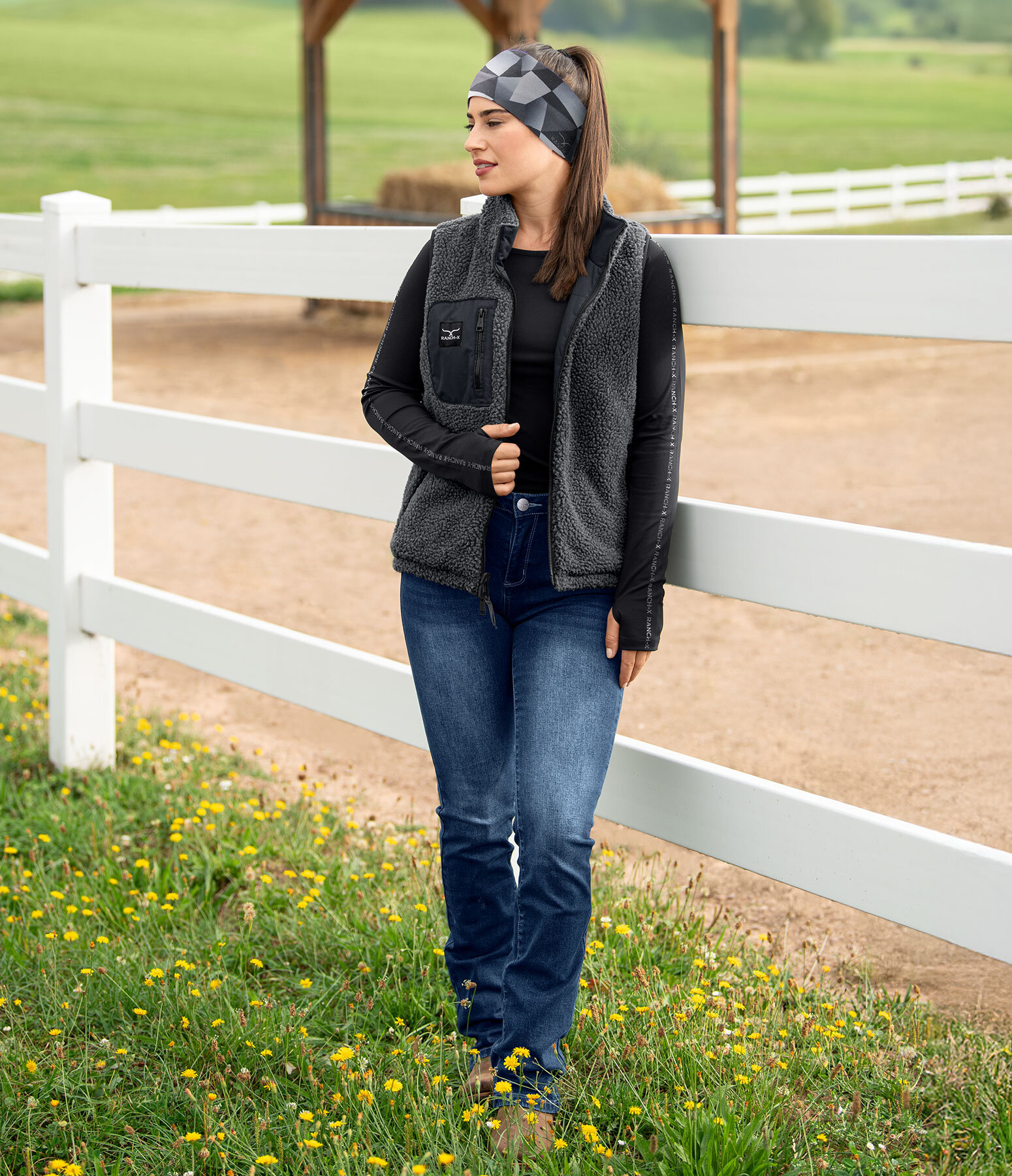 Tenue western Elsie en noir