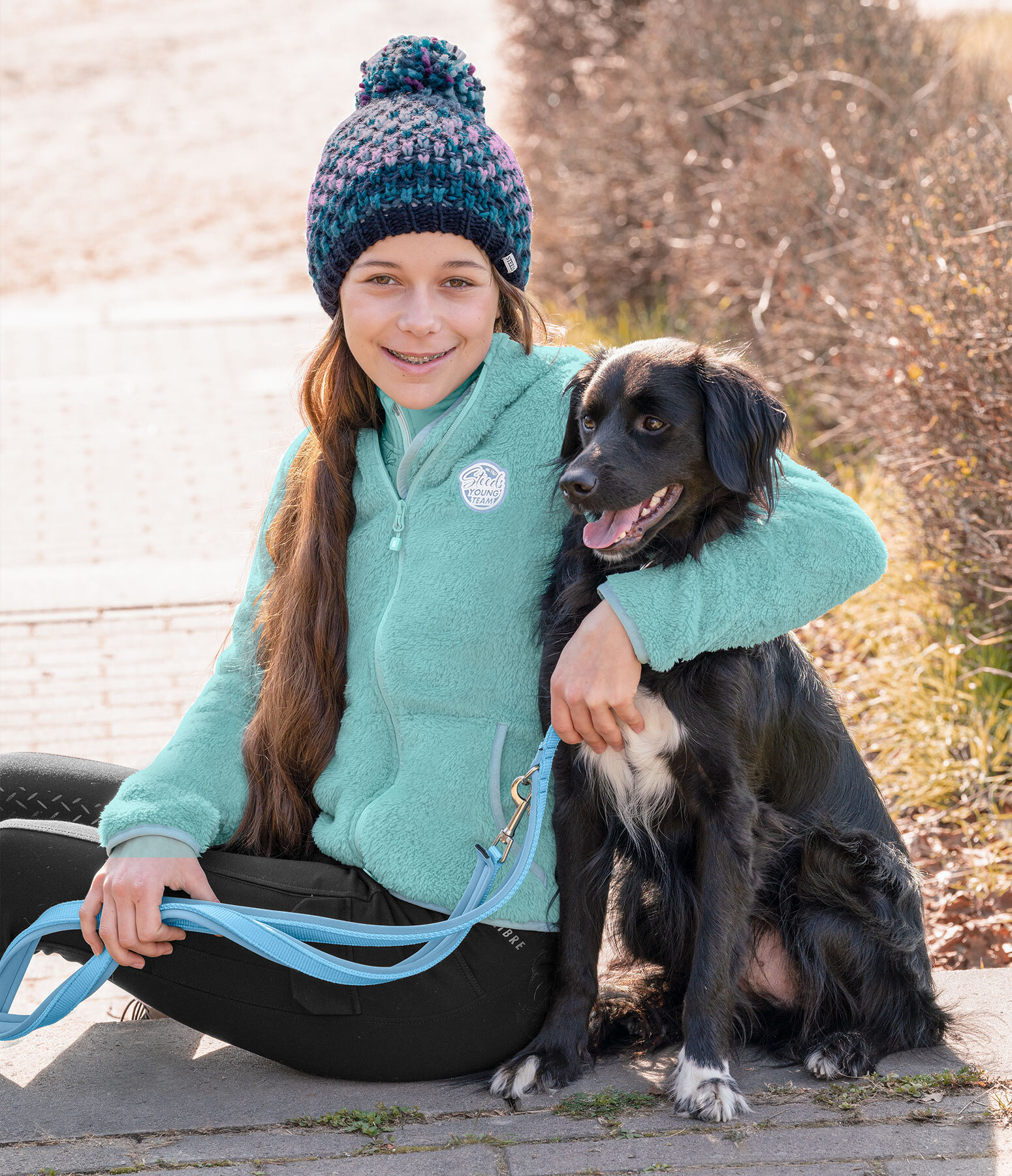 Tenue Enfant  Manon en bleu lagune