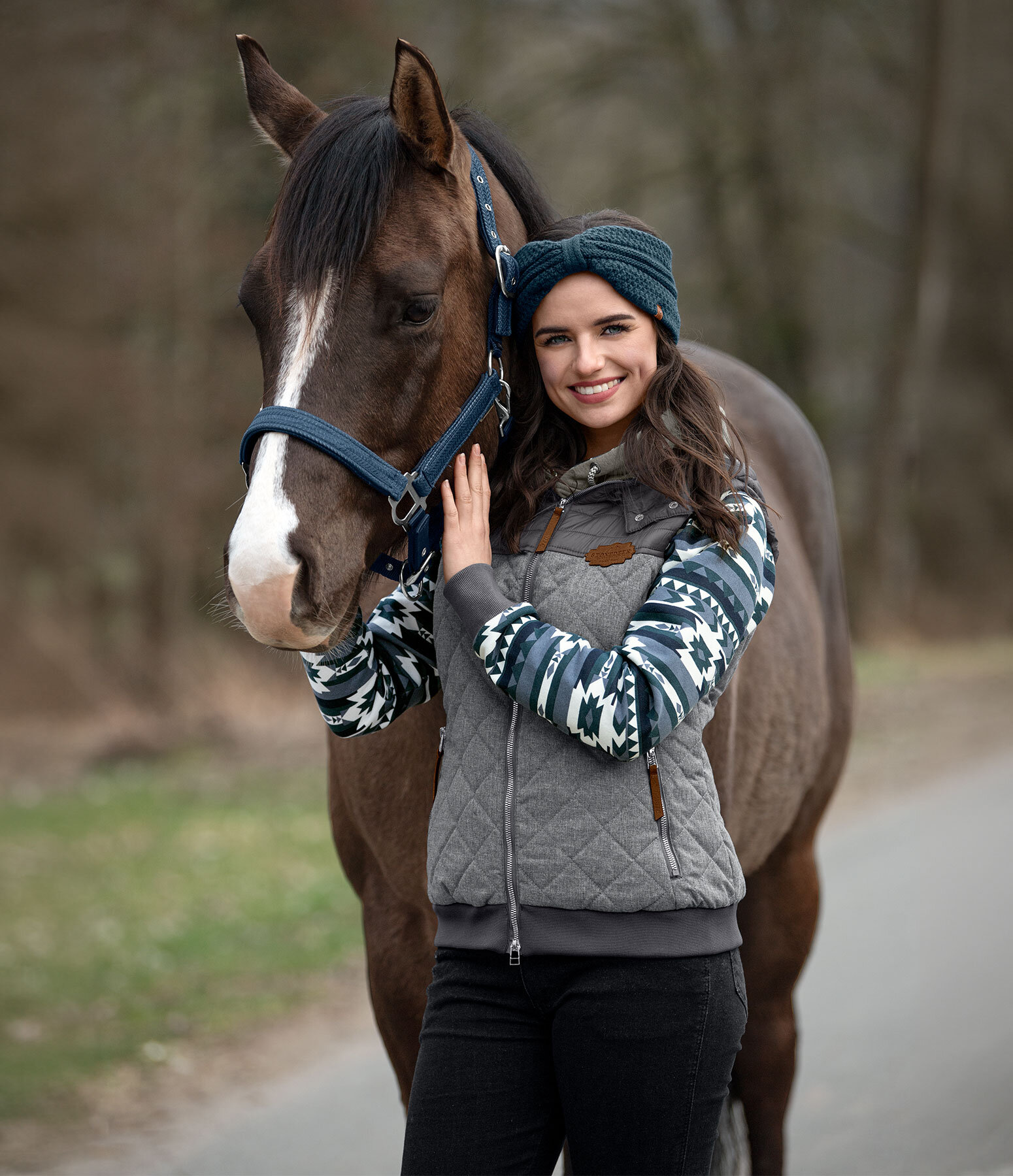 Tenue western RANCH-X Ikat en saphir fonc