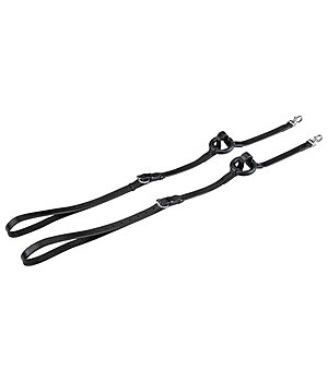 SHOWMASTER Rnes fixes en cuir  avec anneaux en caoutchouc - 520116-F-S
