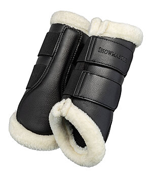 SHOWMASTER Gutres de dressage avec polaire Teddy  Classic (pour antrieurs) - 530832-F-S