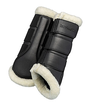 SHOWMASTER Gutres de dressage avec polaire Teddy  Classic (pour postrieurs) - 530833-F-S