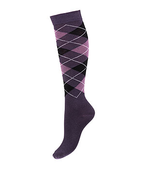 STEEDS Chaussettes hautes  losanges  Argyle - 650554-2-SV