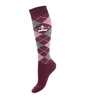 Felix B�hler Chaussettes hautes  Argyle - 750314-2-VY