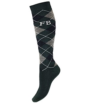 Felix B�hler Chaussettes hautes � base de laine m�rinos  Argyle - 750559-2-GL