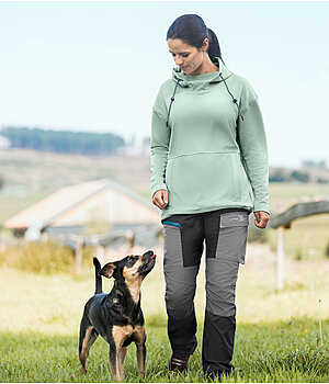 EQUESTRIAN WORK WEAR EWW Tenue sweat  capuche Strech performance en vert jungle - OFS25440