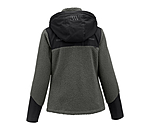 Veste en polaire sherpa avec capuche amovible