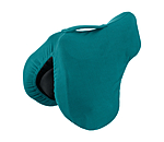 Housse de selle en polaire avec passant de sangle