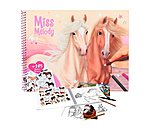 Carnet de coloriage cheval Miss Melody