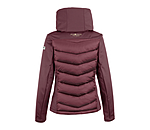 Veste d'quitation  capuche bi-matire avec Softshell  Claire