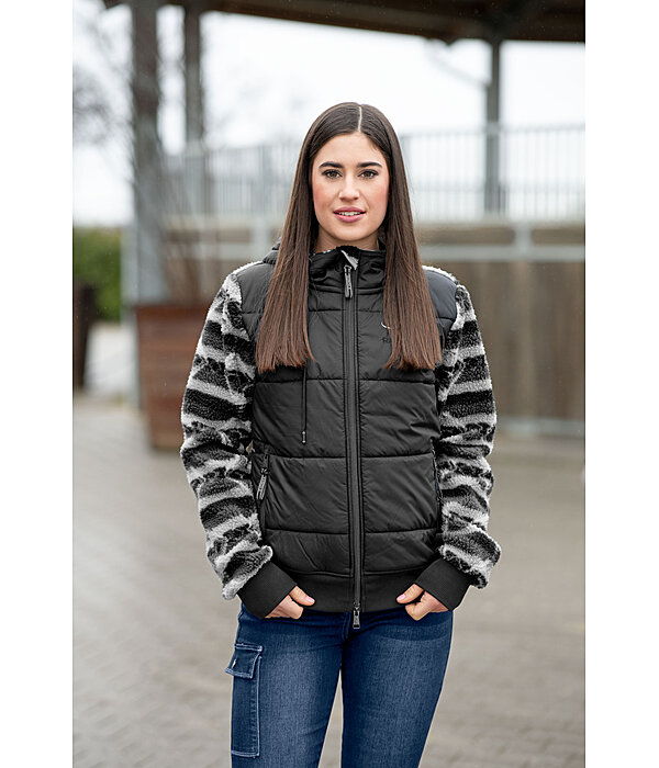 Veste bi-matire en sherpa