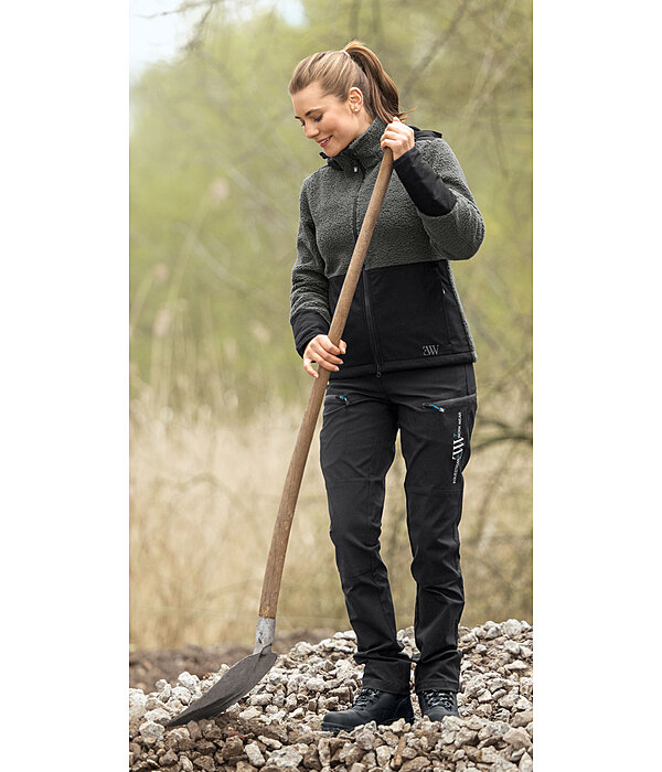 Veste en polaire sherpa avec capuche amovible