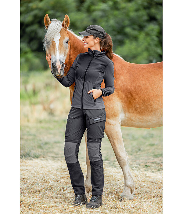 Veste bi-mati�re en polaire nid d'abeille  Waffle