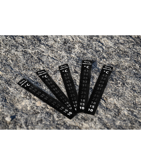 Thermom�tre autocollant pour couverture . Lot de 5.