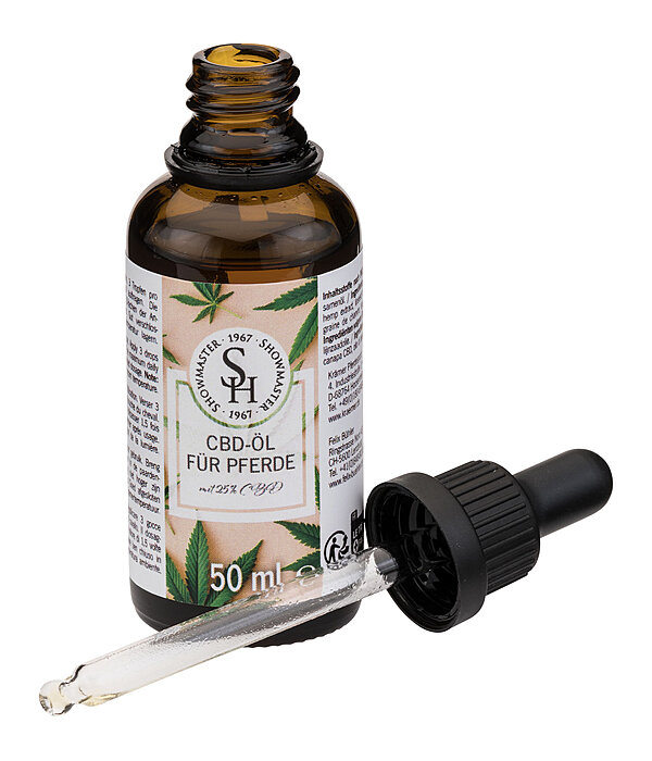Huile de CBD 25 % pour chevaux