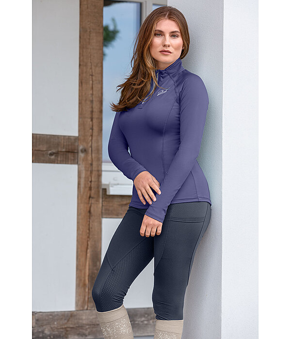 T-shirt technique zipp  manches longues  Lea