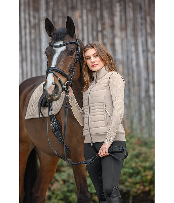 Gilet d'quitation bi-matire en softshell  Rika