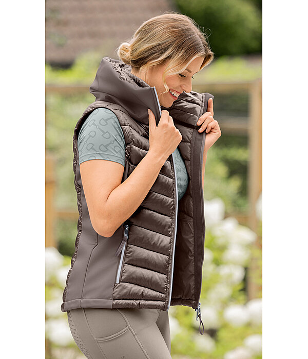 Gilet d'�quitation bi-mati�re � capuche  Zoey