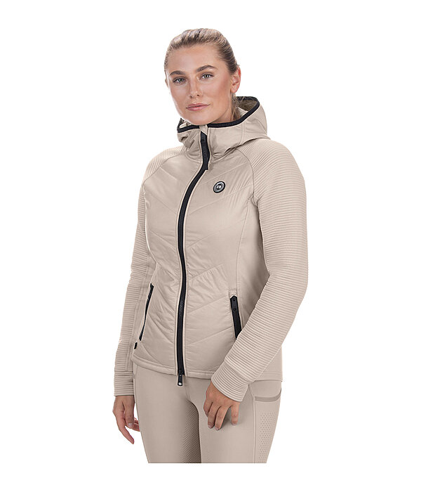 Veste stretch bi-matire  capuche  Lene
