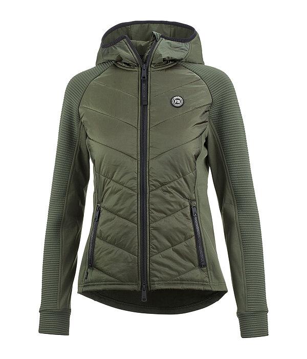 Veste stretch bi-matire  capuche  Lene