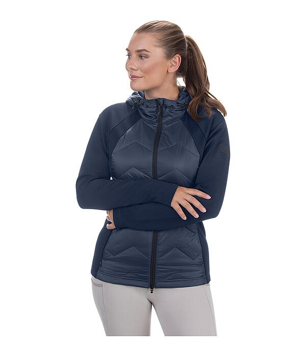 Veste bi-matire  capuche  Megan