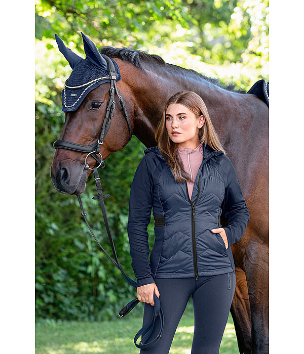 Veste bi-matire  capuche  Megan