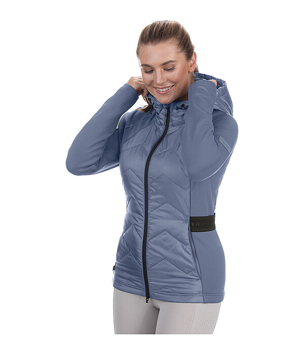 Veste bi-matire  capuche  Megan