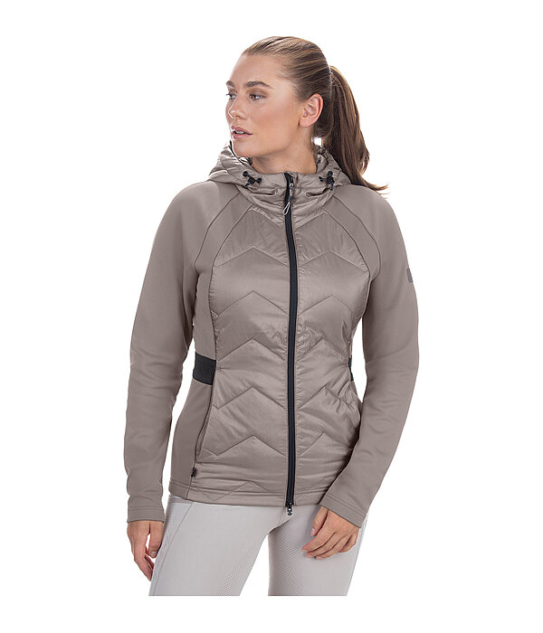 Veste bi-matire  capuche  Megan