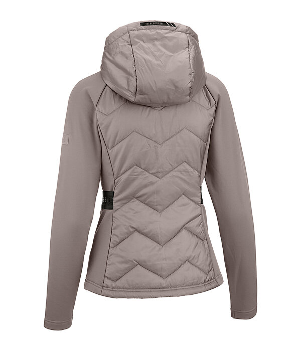 Veste bi-matire  capuche  Megan