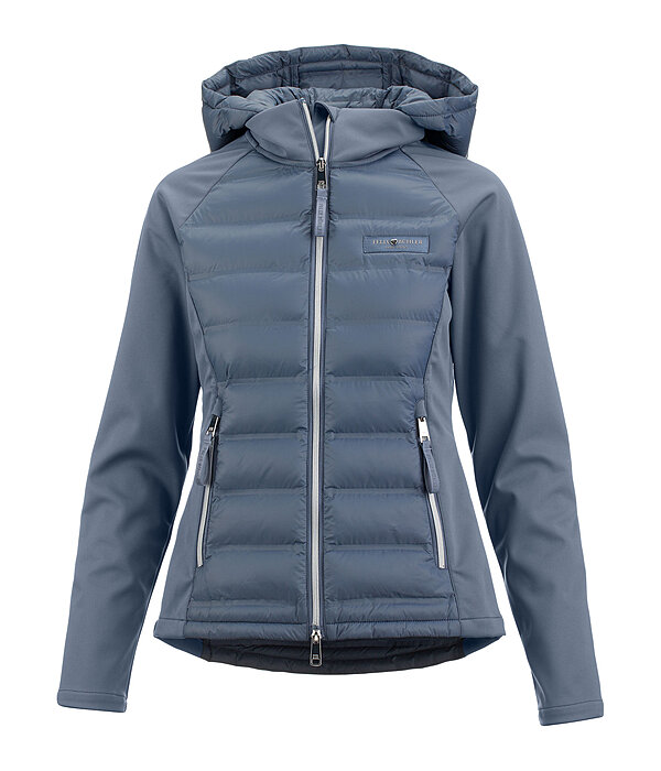Veste bi-matire  capuche  Jolie