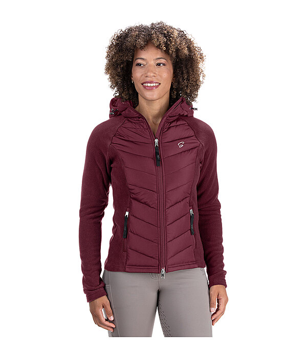Veste bi-mati�re � capuche  Elisa