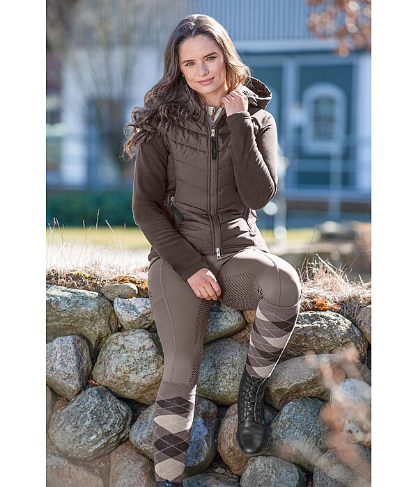 Veste bi-matire  capuche  Elisa