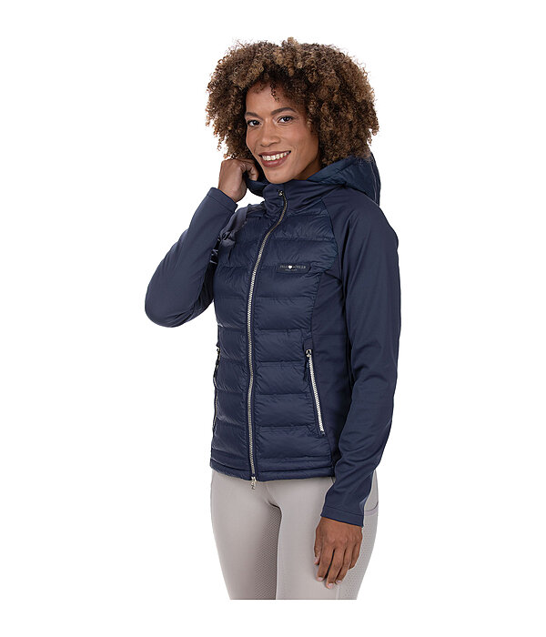 Veste bi-mati�re � capuche  Jolien
