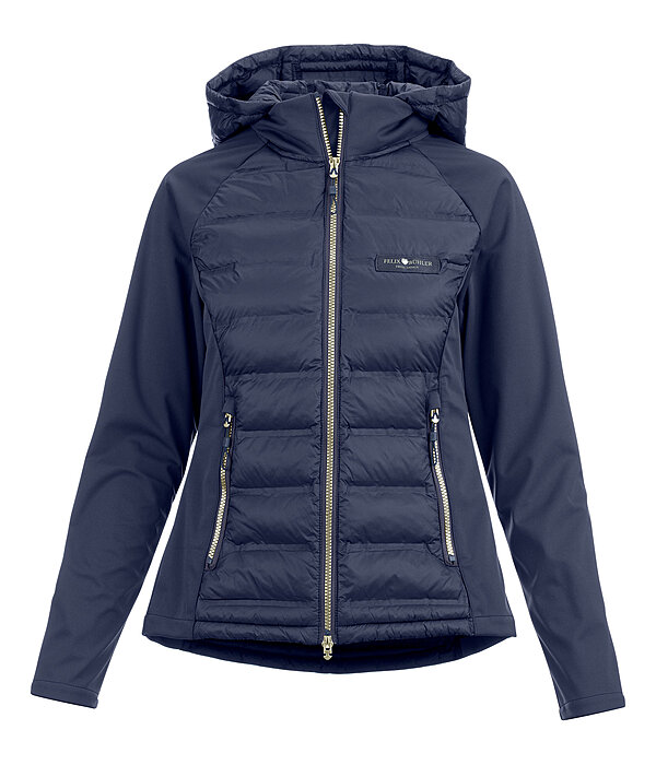 Veste bi-mati�re � capuche  Jolien