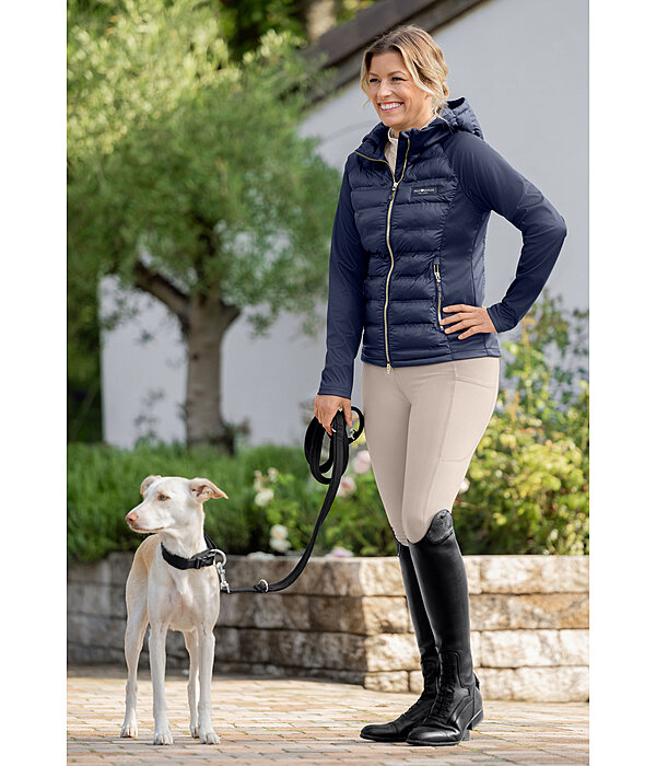 Veste bi-mati�re � capuche  Jolien