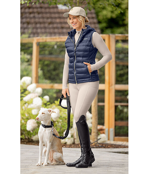 Gilet bi-mati�re � capuche  Josy