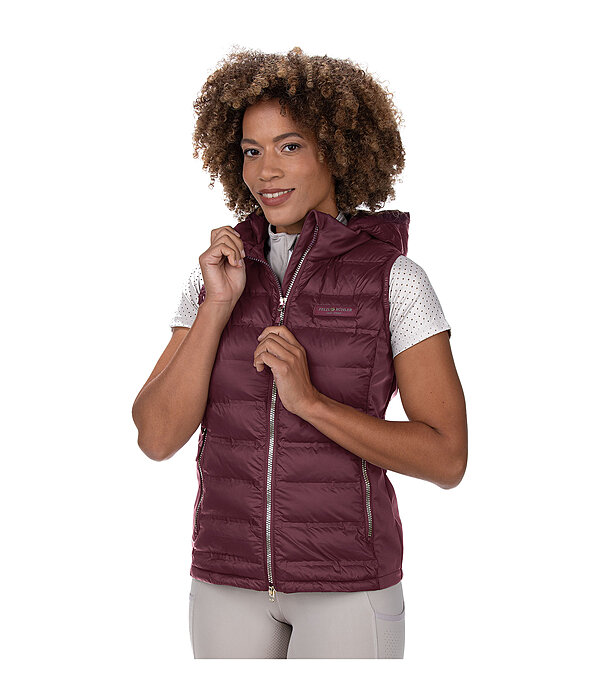 Gilet bi-mati�re � capuche  Josy