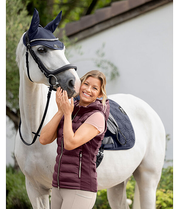 Gilet bi-mati�re � capuche  Josy