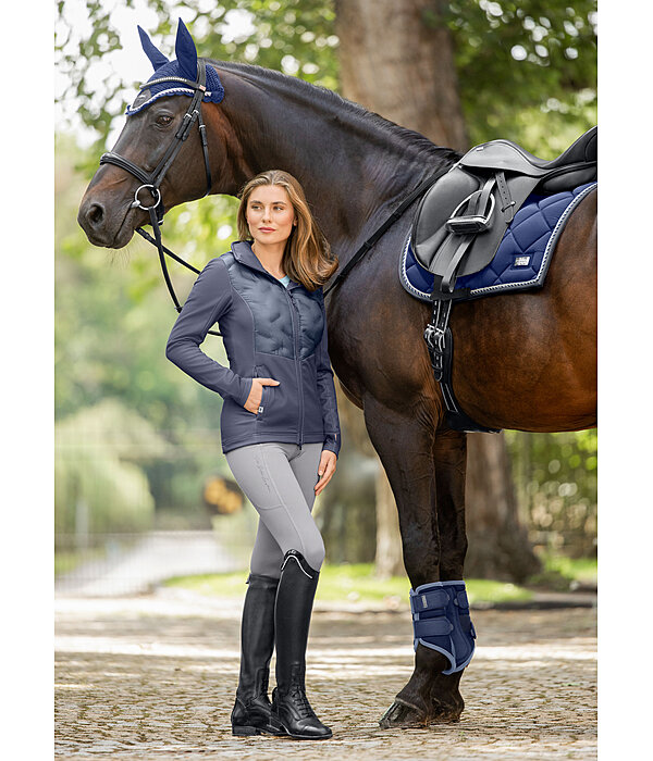 Veste bi-mati�re � capuche  Lina