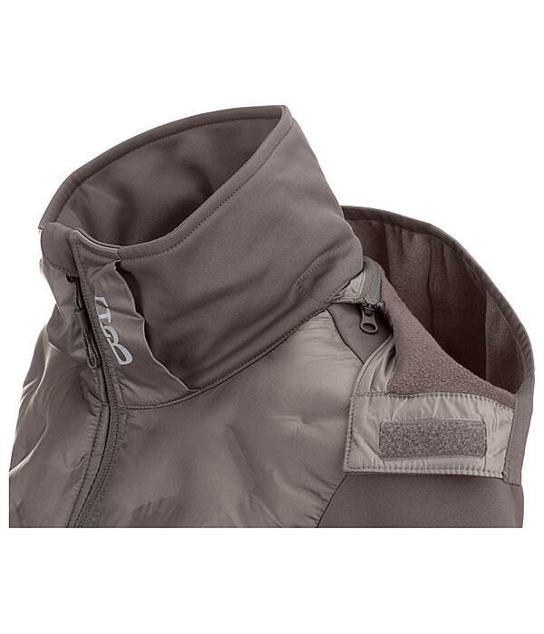 Veste bi-mati�re � capuche  Lina