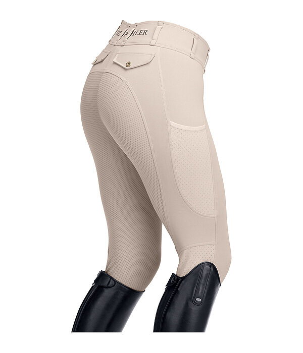 Pantalon d'quitation d't hybride  fond intgral grip  Samira-Mesh