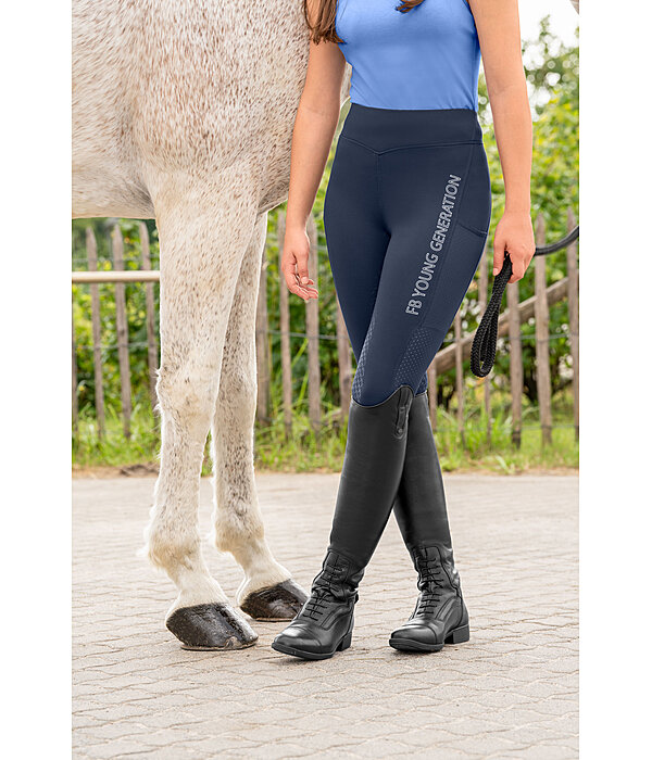 Legging d'quitation  fond intgral grip enfant  Laser Cut
