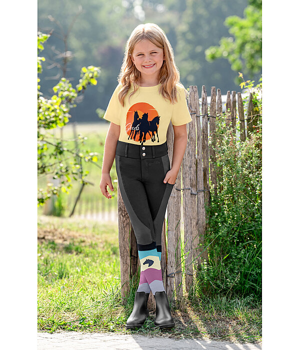Pantalon d'�quitation mesh � fond int�gral enfant
