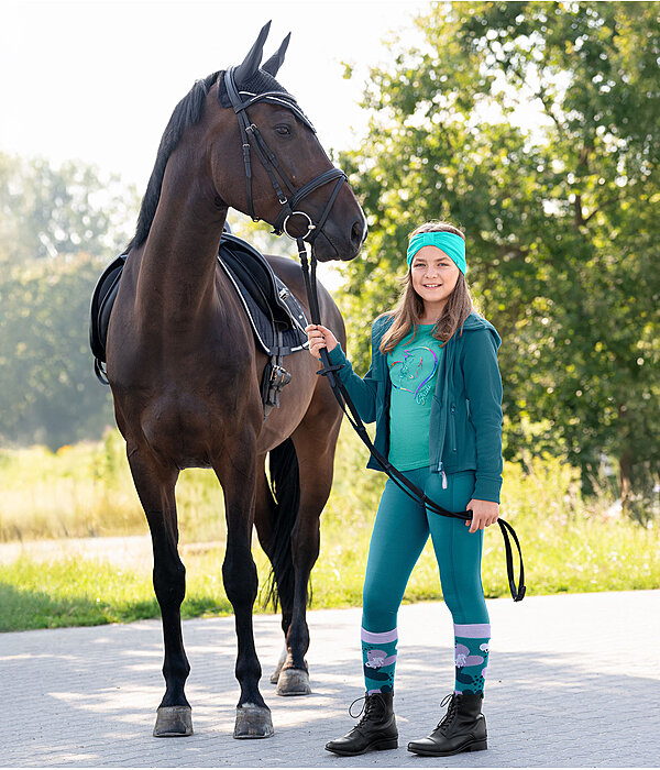 Tenue enfant Cadie en turquoise fonc