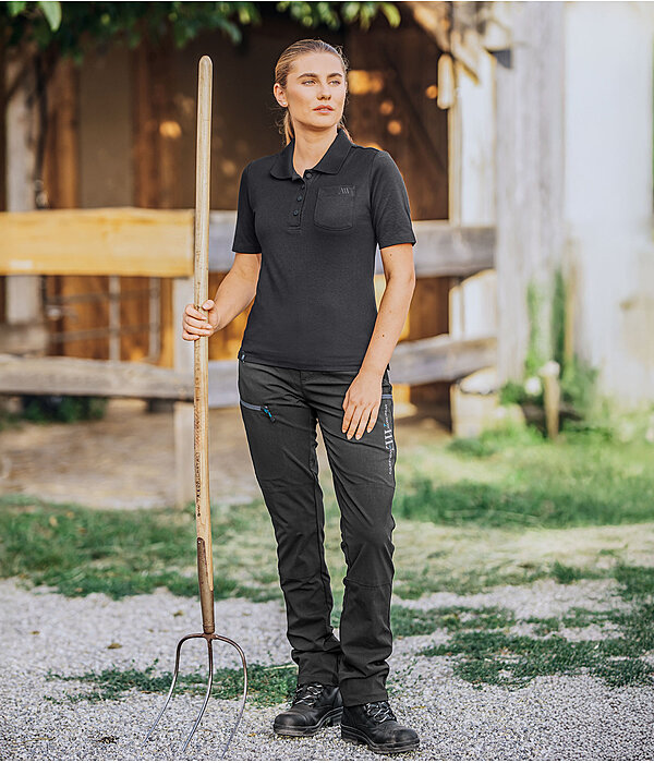 Tenue  polo en coton en noir